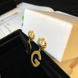 new wild simple letters earrings