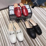 、2019 new fashion casual trend joker women's shoes flat bottom baotou half slippers