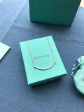 trumpet. Smiley necklace. Rose gold. 925 sterling silver vacuum plating 18K rose gold