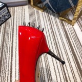 2019 spring and autumn single shoes shallow mouth set flat flat pointed shoes bowknot high heel women's shoes
