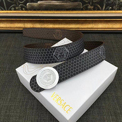 wide and half 3.8cm cowhide made double-sided replaceable casual wild men's belt