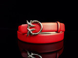 New wide inch three imported fabric 3.5cm casual wild women's belt