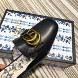 2019 spring and summer new fashion casual trend wild women's shoes metal buckle flat bottom baotou half slippers