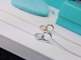 new wild simple women models 1837 double ring bracelet