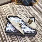 2019 spring and summer new fashion casual trend wild women's shoes metal buckle flat bottom baotou half slippers