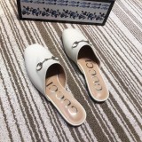 、2019 new fashion casual trend joker women's shoes flat bottom baotou half slippers