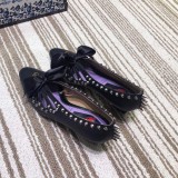 19 spring new fashion high heel women's shoes bowknot  rivet thick with single shoes
