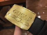 2019 new simple wild 4.0cm pure copper belt buckle cat claw pattern men's belt