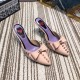 2019 new wild pointed sandal women summer fashion wear baotou lazy half slippers female stiletto