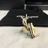 Saint Laurent YSL electroplating female letter brooch