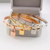 Europe and the United States new wild three-color titanium steel bracelet