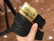 2019 new 4.0cm pure copper belt buckle cat claw pattern South Korea leather men's belt