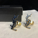 Saint Laurent YSL electroplating female letter brooch