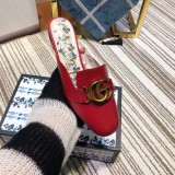 2019 spring and summer new fashion casual trend wild women's shoes metal buckle flat bottom baotou half slippers