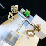 new wild simple letters earrings