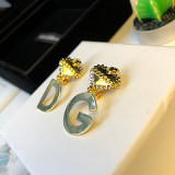 new wild simple letters earrings