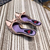 2019 new wild pointed sandal women summer fashion wear baotou lazy half slippers female stiletto