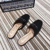 、2019 new fashion casual trend joker women's shoes flat bottom baotou half slippers