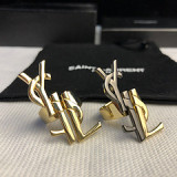 Saint Laurent YSL electroplating female letter brooch