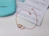 new wild simple women models 1837 double ring bracelet
