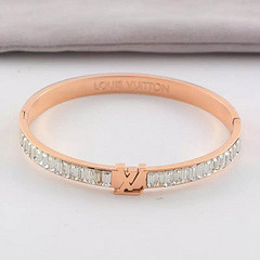 European and American simple titanium steel diamond women bracelet