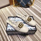 2019 spring and summer new fashion casual trend wild women's shoes metal buckle flat bottom baotou half slippers