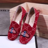 new single shoes women's shoes leather with a round head a pedal women's shoes