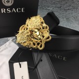 Medusa head leather belt