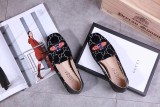 new single shoes women's shoes leather with a round head a pedal women's shoes