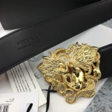 Medusa head leather belt