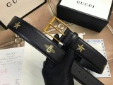 2018 spring summer new pure copper hardware buckle cat claw pattern pressure champagne gold stars bee bottom with super soft and delicate top layer calfskin simple generous female belt