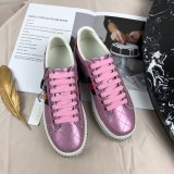 2019 spring new low to help round head thick color matching lace women's shoes fashion joker casual shoes