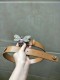 GUCCI3.4Cm delicate pearl butterfly buckle with double-sided head into sheepskin fashion wild belt