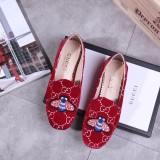 new single shoes women's shoes leather with a round head a pedal women's shoes