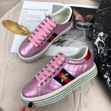 2019 spring new low to help round head thick color matching lace women's shoes fashion joker casual shoes
