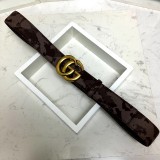 new 3.8cm men's Gucci double G hang buckle front camouflage marine team hit color imported first layer cowhide bottom layer flat grain cowhide