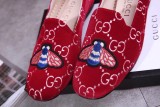 new single shoes women's shoes leather with a round head a pedal women's shoes