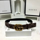 new 3.8cm men's Gucci double G hang buckle front camouflage marine team hit color imported first layer cowhide bottom layer flat grain cowhide
