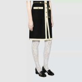 Gucci 19 spring and summer metal buckle tassel high heels Lok Fu shoes women's shoes