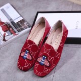 new single shoes women's shoes leather with a round head a pedal women's shoes