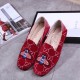 new single shoes women's shoes leather with a round head a pedal women's shoes
