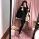 2019 spring new low to help round head thick color matching lace women's shoes fashion joker casual shoes