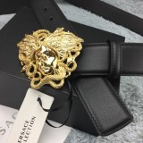 Medusa head leather belt