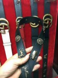 Women's Gucci 3.0 4.0Cm new listing first layer cowhide animal bronze nail belt