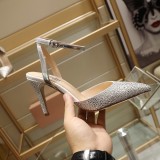 wild sandals female summer bright French high heel stiletto pointed shoes