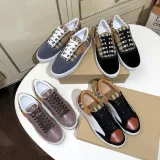 = classic check rainbow plaid casual shoes fashion low cut canvas shoes