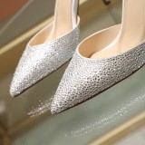 wild sandals female summer bright French high heel stiletto pointed shoes