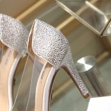 wild sandals female summer bright French high heel stiletto pointed shoes
