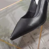 Women's shoes spring leather pointed shallow mouth stiletto heels sandals women