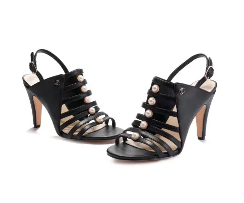 summer sandals women's leather high heel sandals casual wedges sheepskin pearl jewelry women's shoes